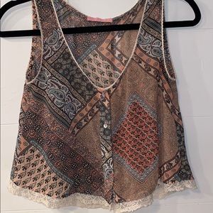 Boho crop top